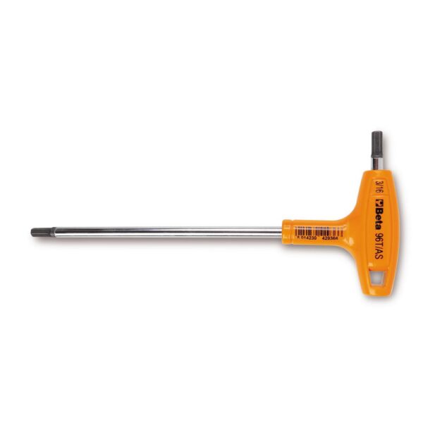 Beta 96T- 5 mm T-Handle Hex Key Wrenches with 2 Tips and High-Torque Handle