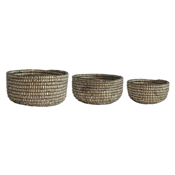 3R Studios Grass Handwoven Decorative Baskets (Set of 3)