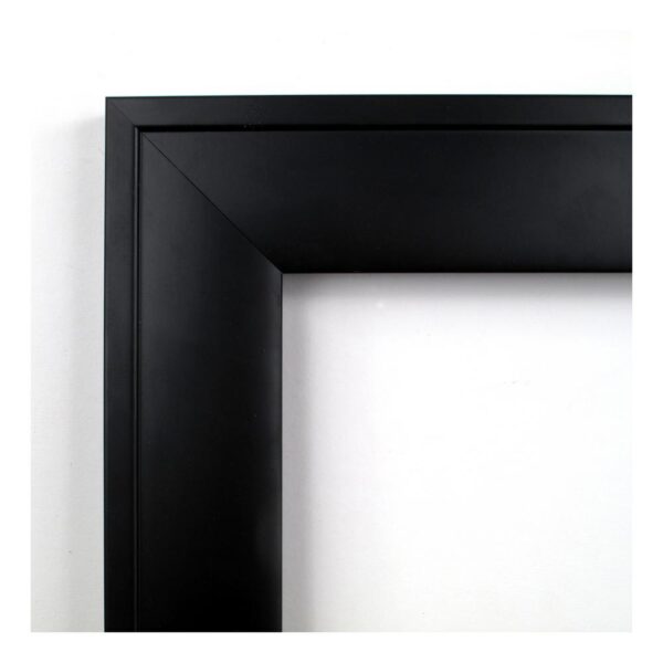 Amanti Art Nero 40 in. W x 28 in. H Framed Rectangular Beveled Edge Bathroom Vanity Mirror in Black