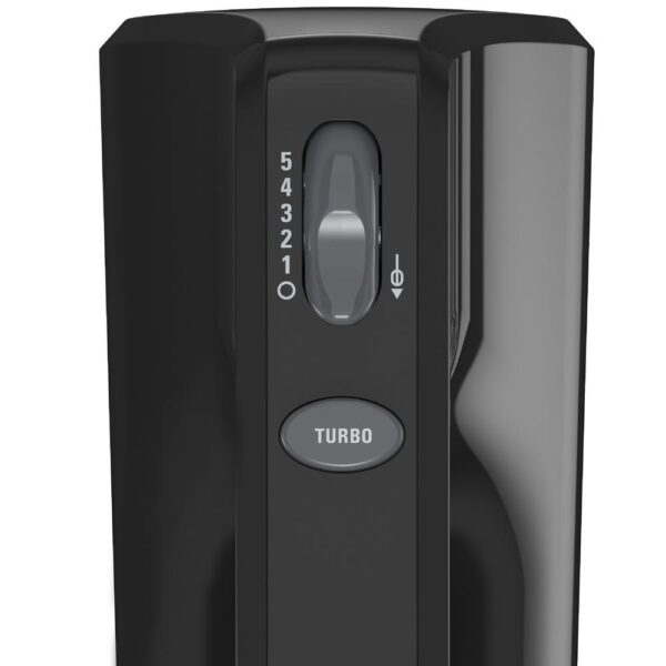 BLACK+DECKER 5-Speed Black Hand Mixer with Turbo Boost
