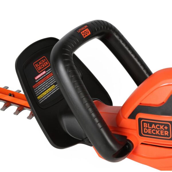BLACK+DECKER 22 in. 20V MAX Lithium-Ion Cordless Hedge Trimmer with (1) 1.5Ah Battery and Charger Included