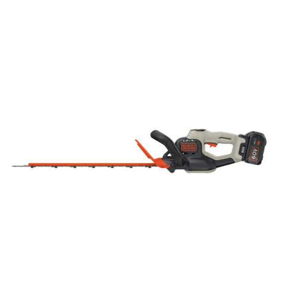 BLACK+DECKER 24 in. 60V MAX Lithium-Ion Cordless POWERCUT Hedge Trimmer with (1) 1.5Ah Battery and Charger Included