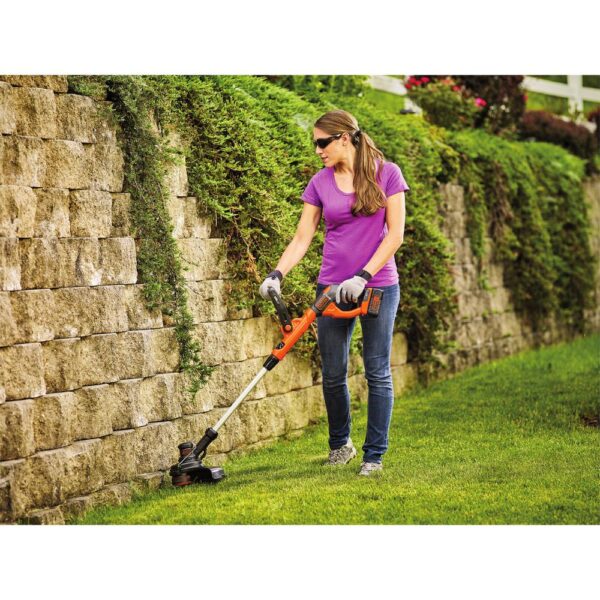 BLACK+DECKER 40V MAX Lithium-Ion Cordless String Trimmer with (1) 1.5Ah Battery and Charger Included