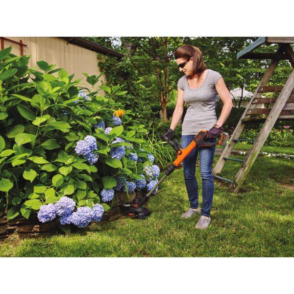 BLACK+DECKER 12 in. 20V MAX Lithium-Ion Cordless 2-in-1 String Grass Trimmer/Lawn Edger with (1) 3.0Ah Battery and Charger Included