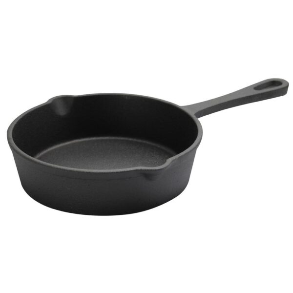 Gibson Home Campton 5 in. Cast Iron Frying Pan in Black