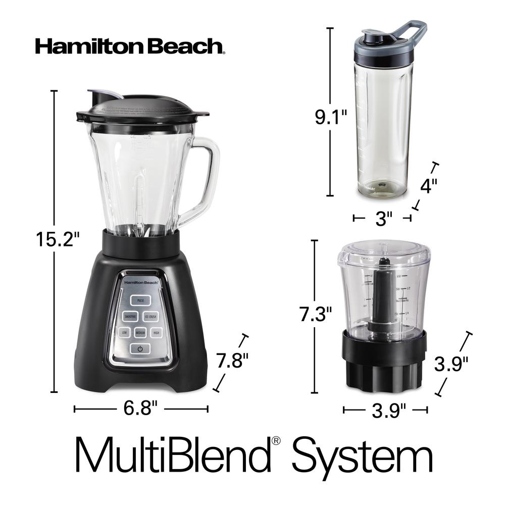 Hamilton Beach SoundShield 5-Speed Blender, 950 Watts, Ice Crush
