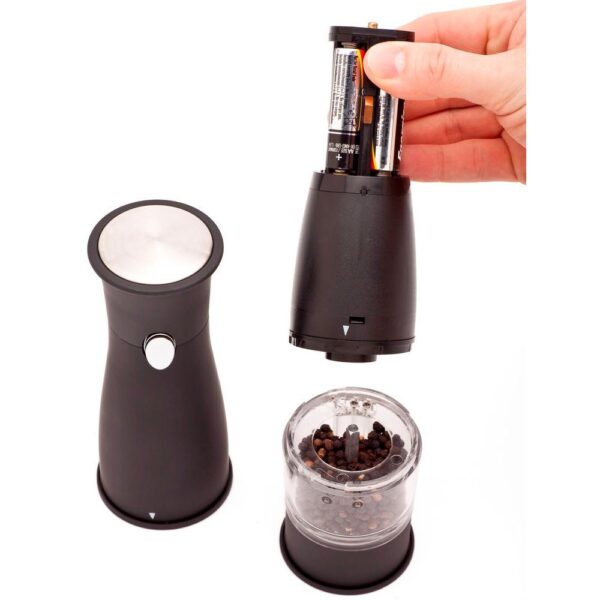 Ozeri Artesio Soft Touch Electric Pepper Mill and Grinder, BPA-Free