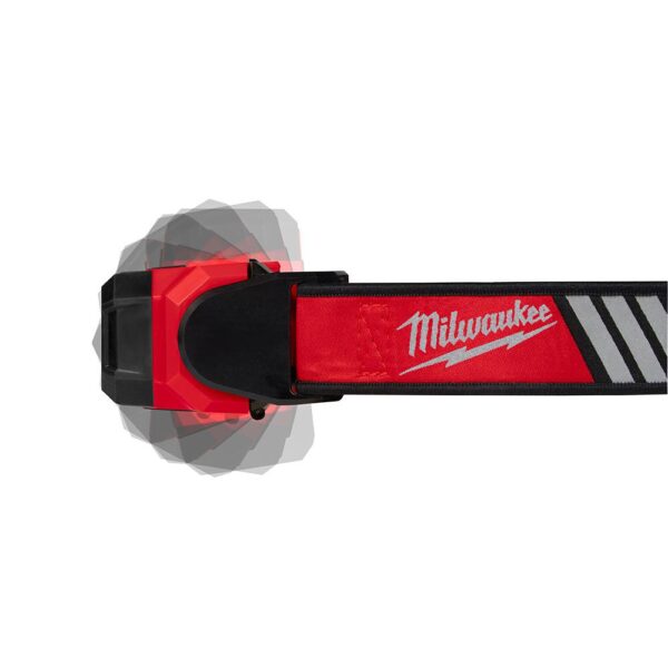 Milwaukee 600 Lumens LED USB Rechargeable 360-Degree Visibility Hard Hat Headlamp W/ Extra REDLITHIUM USB Battery