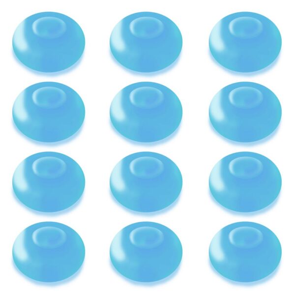 LUMABASE 1.25 in. D x 0.875 in. H x 1.25 in. W Blue Floating Blimp Lights (12-Count)