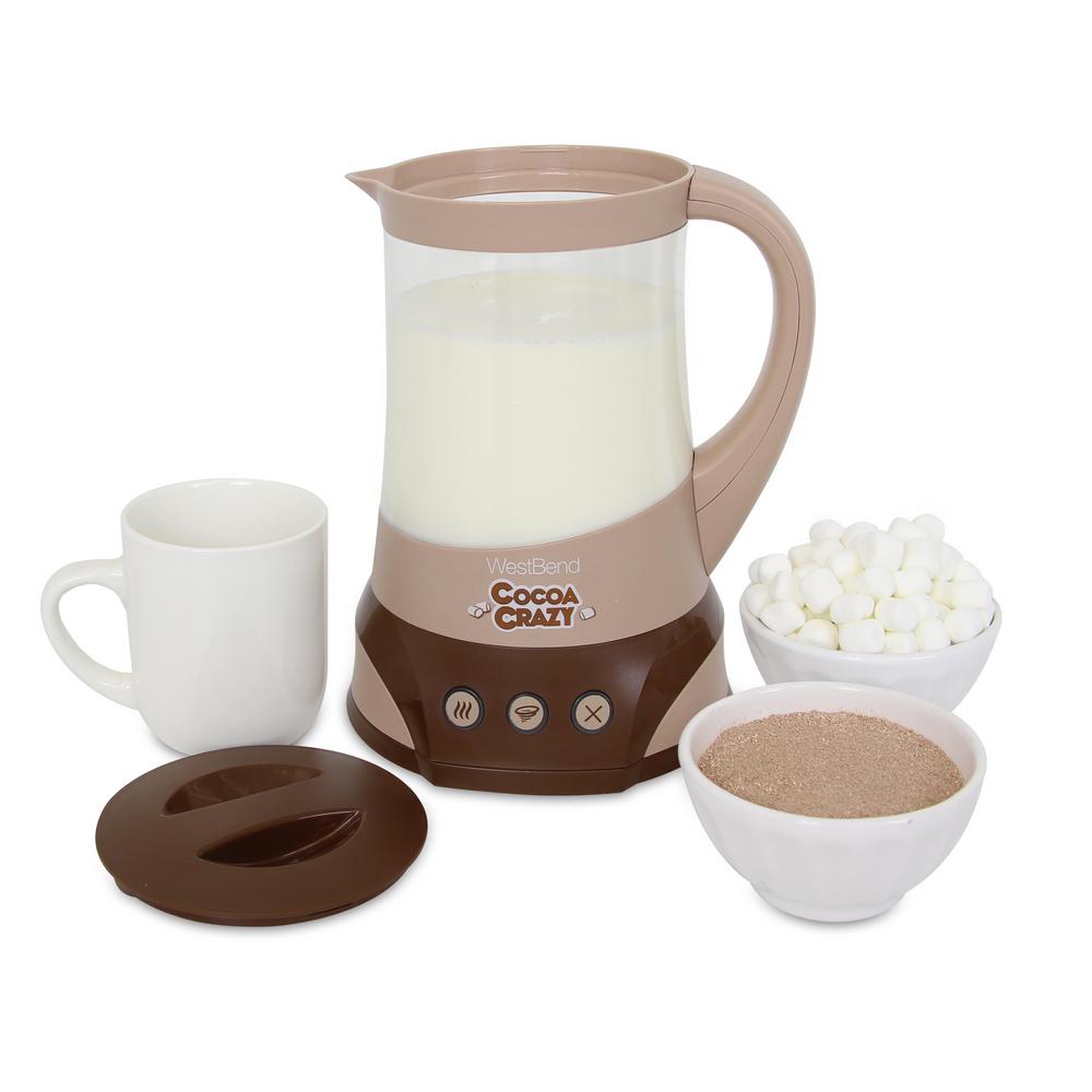 West Bend Cocoa Crazy 4-Cup Hot Beverage Machine 32 Oz. Brown with