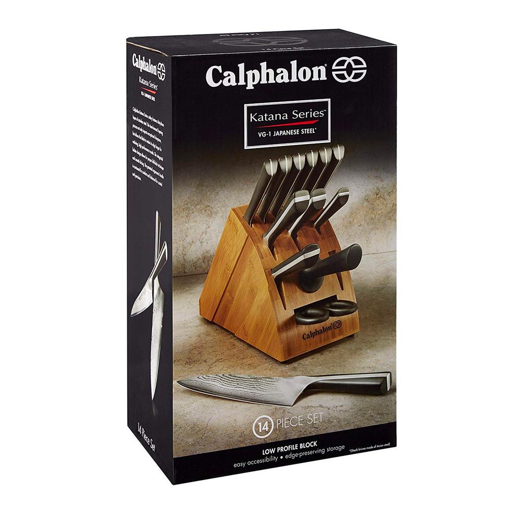Calphalon Contemporary 20-Piece Self-Sharpening Cutlery and Block Set with  SharpIN Technology 2023115 - The Home Depot
