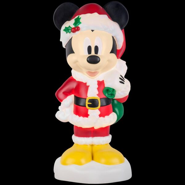 Gemmy 2 ft. Tall White Lighted Christmas Outdoor Decor-Mickey with Gifts-Disney