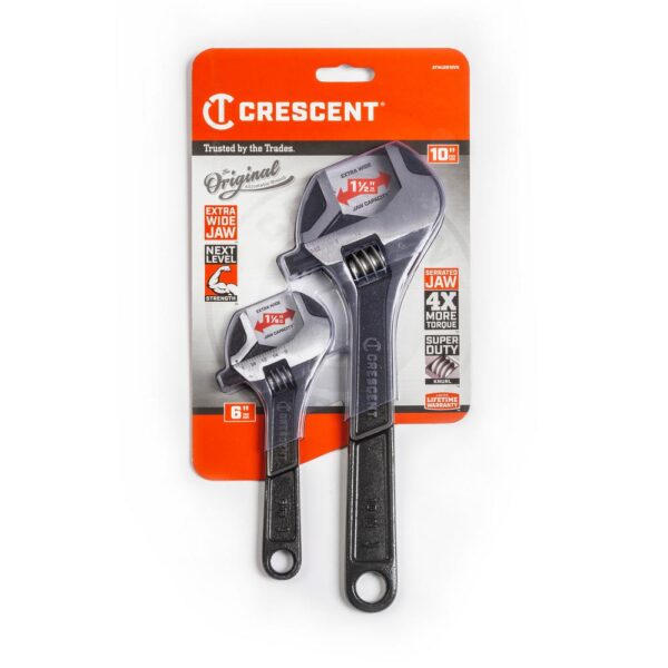 Crescent Mechanics Socket and Tool Set + 6in. and 10in. Wide Jaw Adjustable (72-Piece)