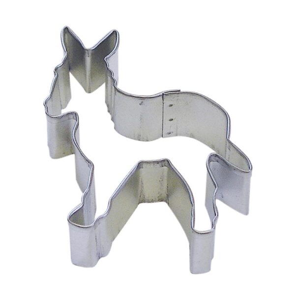 CybrTrayd 12-Piece 3.5 in. Donkey Tinplated Steel Cookie Cutter and Recipe