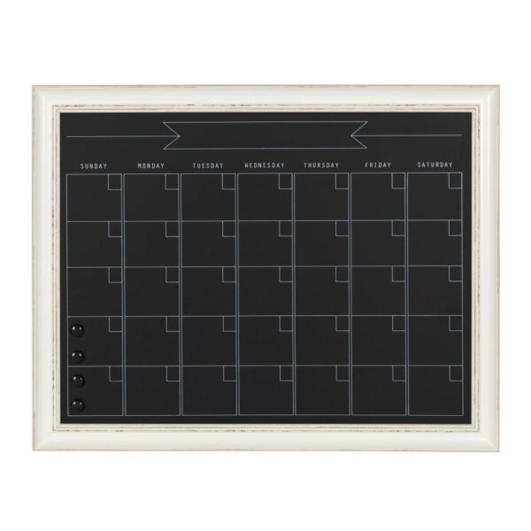DesignOvation Macon Monthly Chalkboard Calendar Memo Board