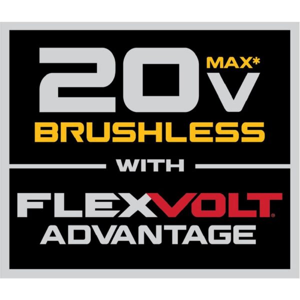DEWALT 20-Volt MAX Cordless Brushless 4-1/2 to 5 in. Paddle Switch Angle Grinder with FLEXVOLT ADVANTAGE (Tool Only)