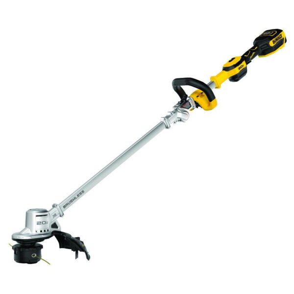 DEWALT 20V MAX Lithium-Ion Brushless Cordless String Trimmer with (1) 5.0Ah Battery and Charger Included