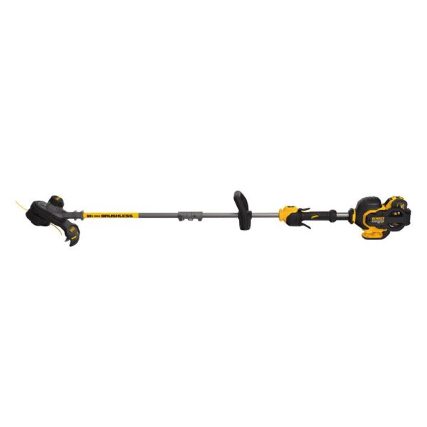 DEWALT 15 in. 60V MAX Lithium-Ion Cordless FLEXVOLT Brushless String Grass Trimmer with (1) 3.0Ah Battery and Charger Included
