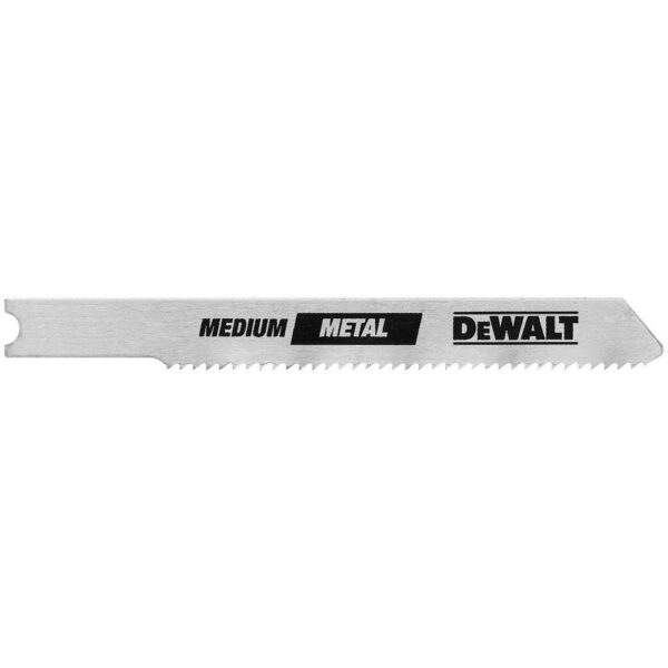 DEWALT 3 in. 24 TPI Thin Metal Cutting Jig Saw Blade Bi-Metal U-Shank (5-Pack)