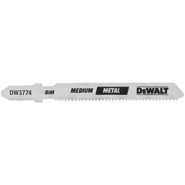 DEWALT 3 in. 18 TPI Medium Metal Cutting Jig Saw Blade Bi-Metal T-Shank (5-Pack)