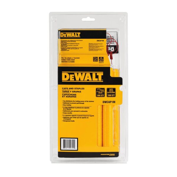 DEWALT 18-Gauge 5/16 in. Crown Cap Staples (1,000-Pack)