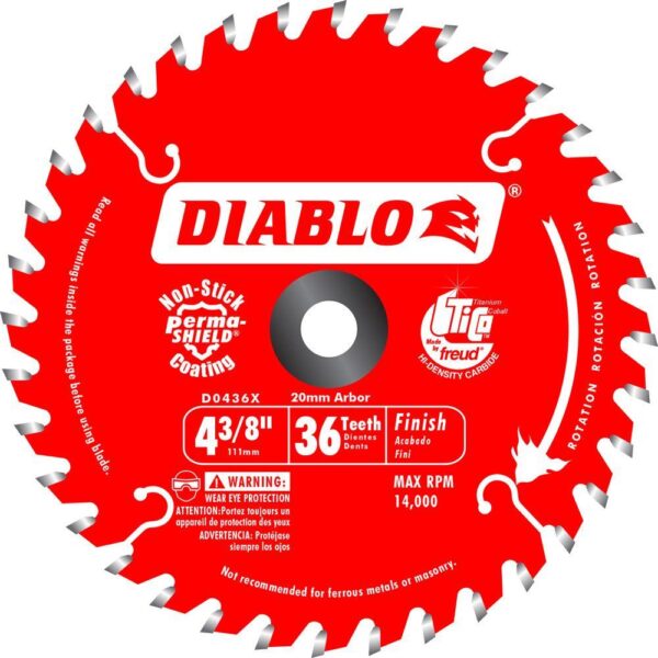 DIABLO 4-1/2 in. 36-Tooth Fine Finish Saw Blade