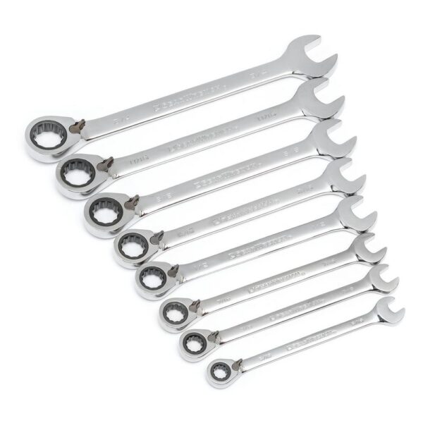 GEARWRENCH SAE Reversible Ratcheting Wrench Set (8 -Piece)