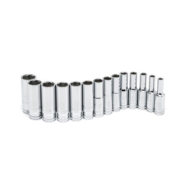 GEARWRENCH 3/8 in. 6 Point Mid-Length Socket Set (14-Piece)