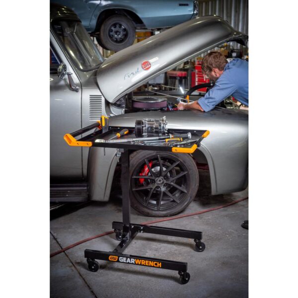 GEARWRENCH 35 in. to 48 in. Adjustable Height Mobile Work Table