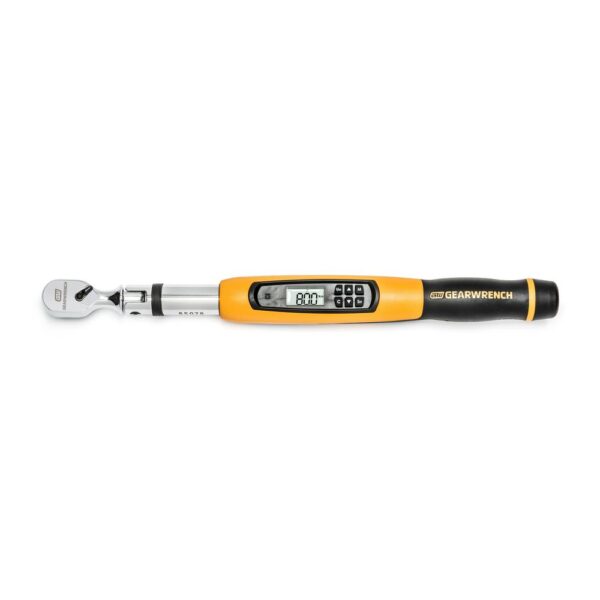 GEARWRENCH 1/2 in. Flex Head Electronic Torque Wrench with Angle 25 ft./lbs. to 250 ft./lbs.