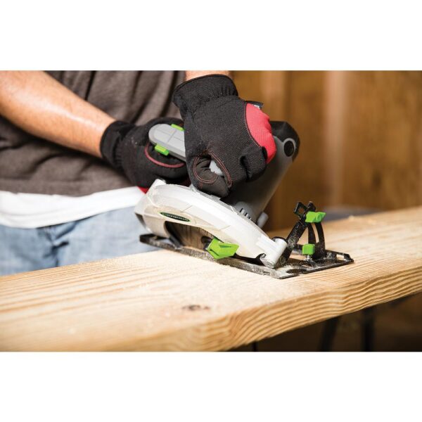 Genesis 13 Amp 7-1/4 in. Circular Saw with Metal Lower Guard, Spindle Lock, 24T Blade, Rip Guide and Blade Wrench