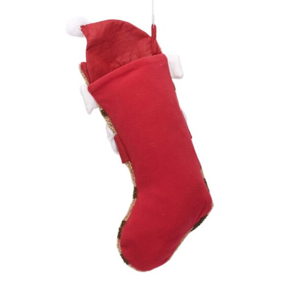 Glitzhome 22 in. L 3D Cat Hooked Stocking
