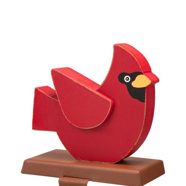Glitzhome Wooden/Metal Cardinal Stocking Holder (2-Pack)