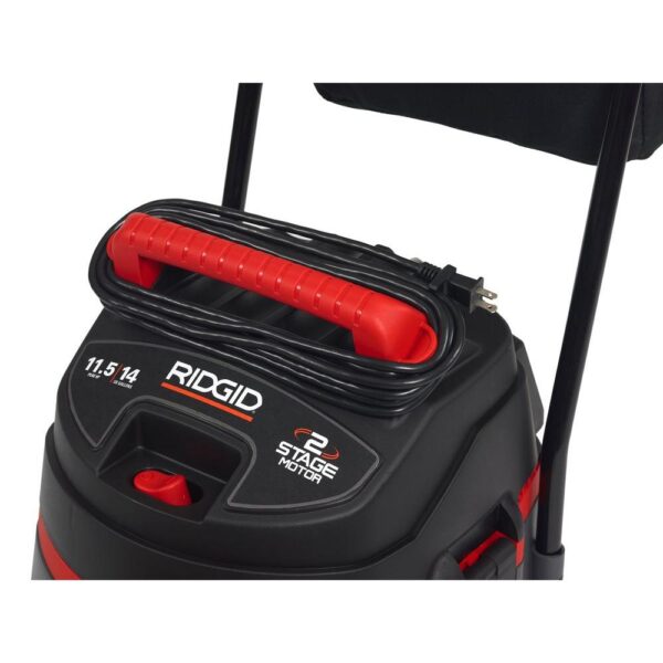 RIDGID 14 Gal. 2-Stage Commercial Wet/Dry Shop Vacuum with Fine Dust Filter, Professional Hose and Accessories