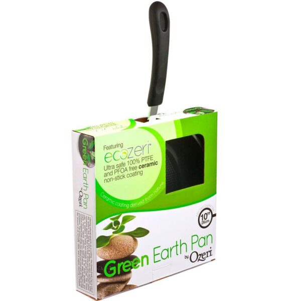 Ozeri Green Earth 12 in. Aluminum Ceramic Nonstick Frying Pan in Green