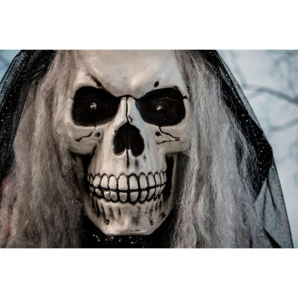 Haunted Hill Farm 5.5 ft. Animatronic Moaning Skeleton Bride Halloween Prop