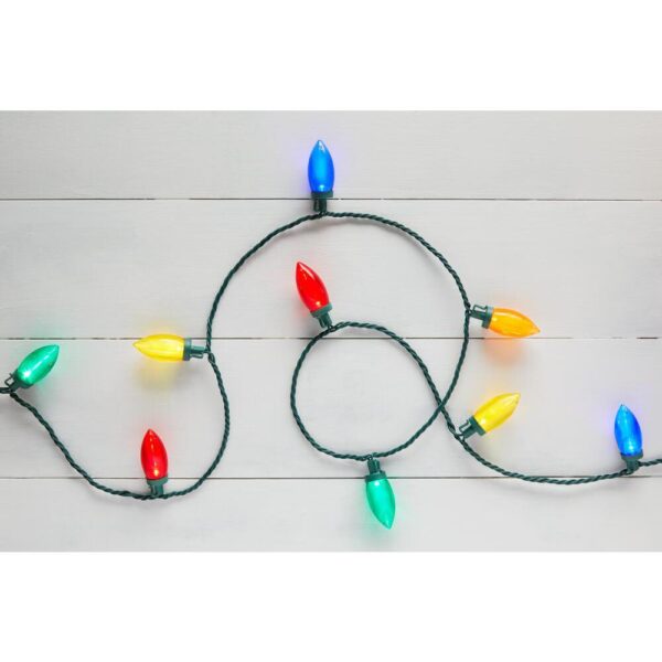 Home Accents Holiday 100-Light LED Smooth C9 Multi-Spool Super Bright
