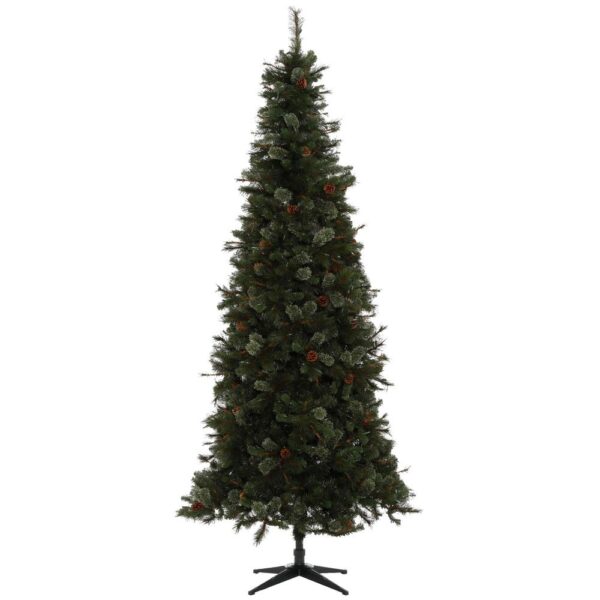 Home Accents Holiday 9 ft Alexander Pine Pre-Lit LED Artificial Christmas Tree with 650 SureBright Warm White Lights