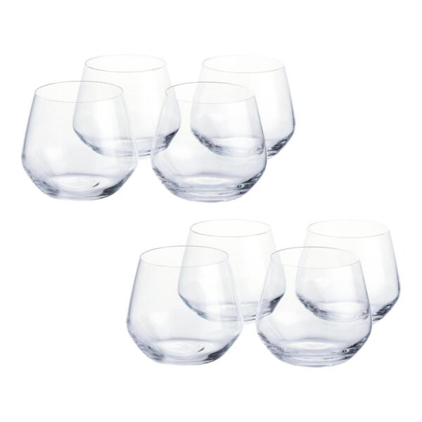 Home Decorators Collection Genoa 18.5 oz. Lead-Free Crystal Stemless Wine Glasses (Set of 8)
