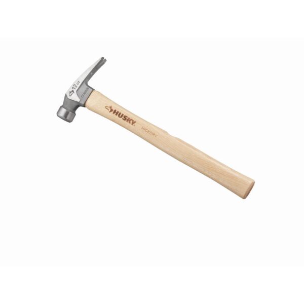 Husky 12 oz. Titanium Framing Hammer with 18 in. Hickory Handle