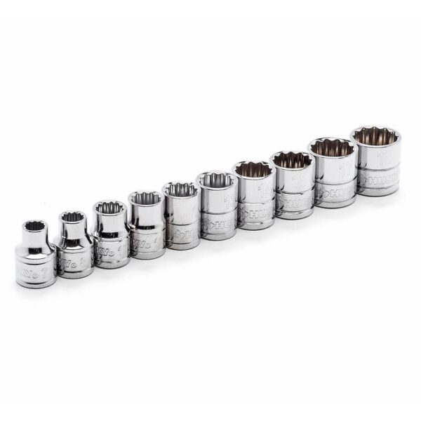 Husky 3/8 in. Drive Lighted Ratchet and Socket (21-Piece)