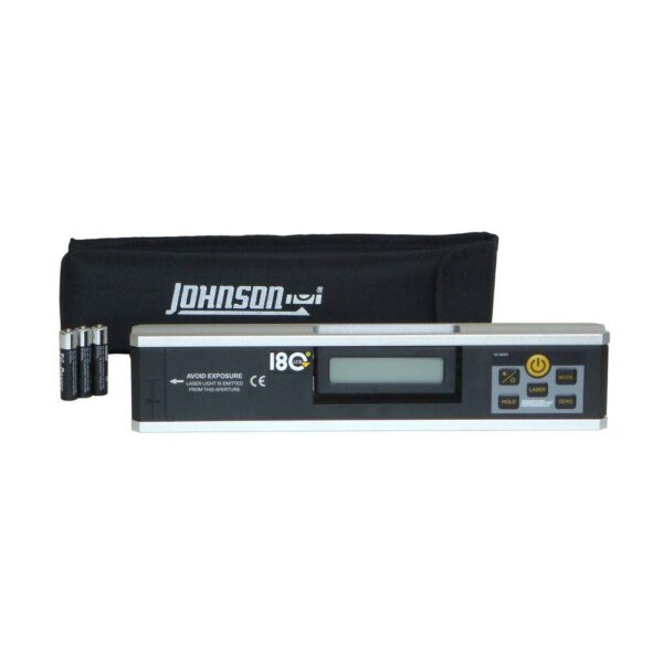 Johnson Electronic Level Inclinometer with Rotating Display