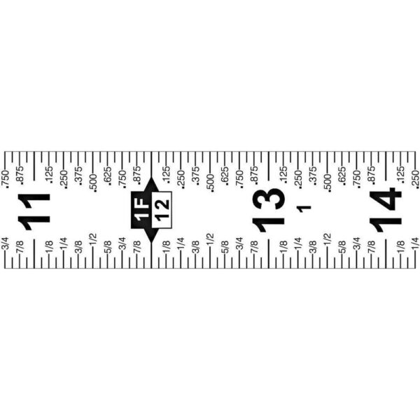 Lufkin 3/4 in. x 12 ft. Quikread Power Return Tape Measure