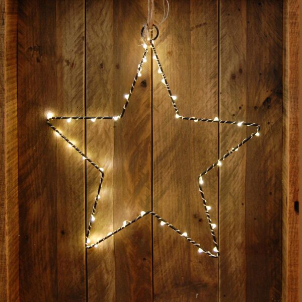 LUMABASE Star Motif 40 Mini Lights Warm White LED String Lights (2-Pack)