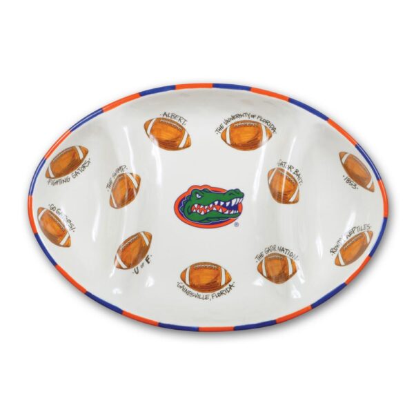 Magnolia Lane Florida Ceramic Football Tailgating Platter
