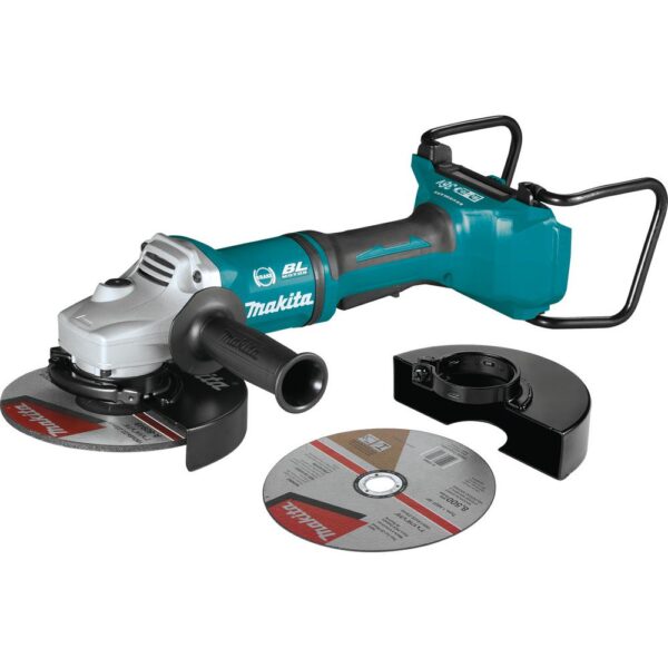 Makita 18-Volt X2 LXT Lithium-Ion 36V Brushless Cordless 7 in. Paddle Switch Cut-Off/Angle Grinder w/ Electric Brake Tool Only