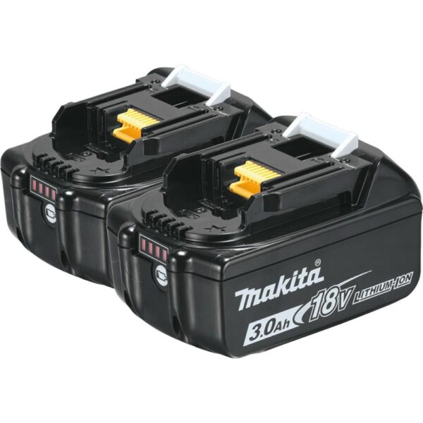 Makita 18-Volt LXT Lithium-Ion High Capacity Battery Pack 3.0Ah with Fuel Gauge (2-Pack)