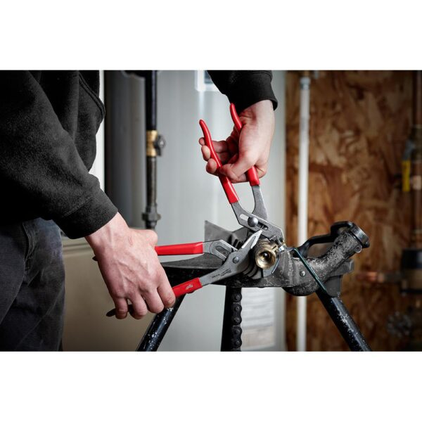 Milwaukee 12 in. Dipped Grip Straight Jaw Pliers