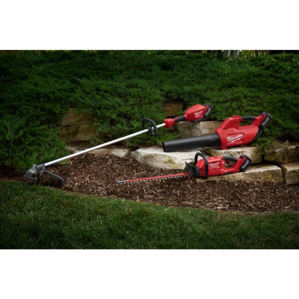 Milwaukee M18 FUEL 18-Volt Lithium-Ion Brushless Cordless Hedge Trimmer with 12 Ah and 8 Ah Batteries