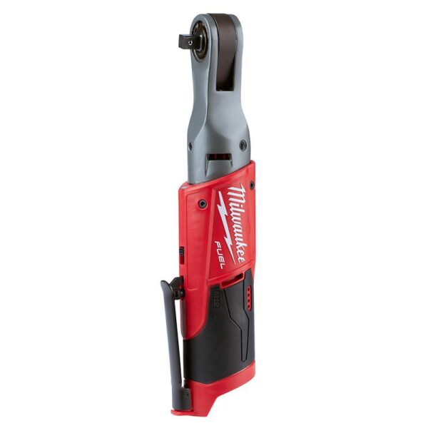 Milwaukee M12 FUEL 12-Volt Lithium-Ion Brushless Cordless 3/8 in. Ratchet and Rivet Tool with two 3.0 Ah Batteries